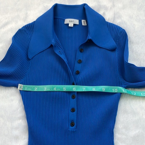 NWOT Blue A.L.C. Eleanor Ribbed Sweater, Size Small - Picture 3 of 7